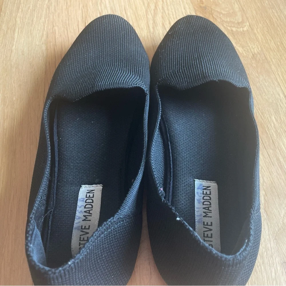 Steve Madden Girl Black Ballet Flats Womens Size 8M - Picture 5 of 6